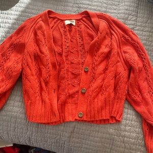 Red cardigan from target